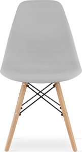 Leobert Zestaw stół prostokątny TESSA 120x60 dąb + 4 krzesła OSAKA szare 5