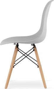 Leobert Zestaw stół prostokątny TESSA 120x60 dąb + 4 krzesła OSAKA szare 6