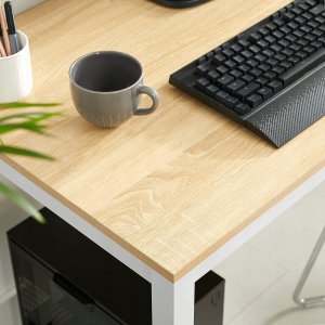 Leobert Zestaw stół prostokątny TESSA 120x60 dąb + 4 krzesła OSAKA szare 10