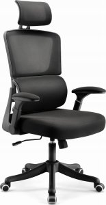 Krzesło biurowe Inne Fotel biurowy obrotowy Hell's Chair HC-1011 Czarny tkanina 11