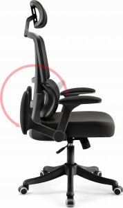 Krzesło biurowe Inne Fotel biurowy obrotowy Hell's Chair HC-1011 Czarny tkanina 2