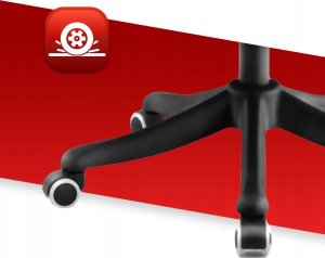 Krzesło biurowe Inne Fotel biurowy obrotowy Hell's Chair HC-1011 Czarny tkanina 3