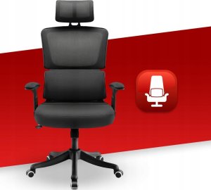 Krzesło biurowe Inne Fotel biurowy obrotowy Hell's Chair HC-1011 Czarny tkanina 6