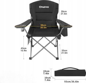 King Camp Leżak Plażowy Turystyczny Składany KING CAMP Bavaria 200 x 68 cm 12