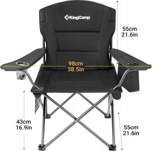 King Camp Leżak Plażowy Turystyczny Składany KING CAMP Bavaria 200 x 68 cm 2