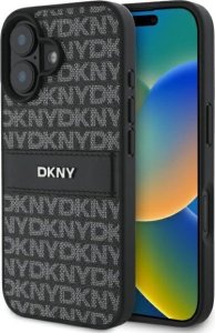 DKNY DKNY DKHCP16SPRTHSLK iPhone 16 6.1"       czarny/black hardcase Texture Pattern Tonal Stripe 1