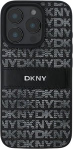 DKNY DKNY DKHCP16SPRTHSLK iPhone 16 6.1"       czarny/black hardcase Texture Pattern Tonal Stripe 10