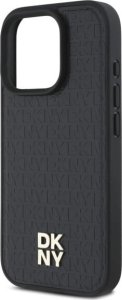 DKNY DKNY DKHMP16LPSHRPSK iPhone 16 Pro 6.3"   hardcase czarny/black Repeat Pattern Stack Logo MagSafe 6