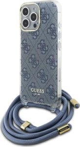 Guess Guess GUHCP16XHC4SEB iPhone 16 Pro Max    6.9" niebieski/blue hardcase Crossbody Cord 4G Print 1