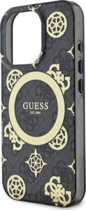 Guess Guess GUHMP16XH4PYEEK iPhone 16 Pro Max   6.9" czarny/black hardcase IML Peony On 4G Background MagSafe 1