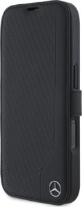 Mercedes Mercedes MEBKP16X23RBGVK iPhone 16 Pro    Max 6.9" czarny/black bookcase Leather Wood Imitation 1