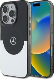 Mercedes Mercedes MEHMP16X23HBIGK iPhone 16 Pro    Max 6.9" czarny srebrny/black silver hardcase Doubel Layer BiColor MagSafe 1