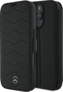 Mercedes Mercedes MEBKP16X23RWRSK iPhone 16 Pro    Max 6.9" czarny/black bookcase MB Waves Leather 1