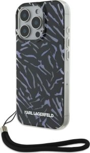 Karl Lagerfeld Karl Lagerfeld KLHCP16LHZBPKCCU iPhone    16 Pro 6.3" fioletowy/purple Zebra With Cord 1