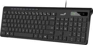 Klawiatura Genius Genius Slimstar 230 II COPILOT, klawiatura CZ/SK, multimedialny, slim rodzaj przewodowa (USB), czarna 2