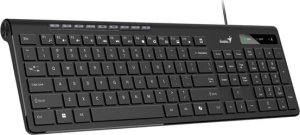 Klawiatura Genius Genius Slimstar 230 II COPILOT, klawiatura CZ/SK, multimedialny, slim rodzaj przewodowa (USB), czarna 3