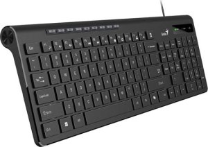 Klawiatura Genius Genius Slimstar 230 II COPILOT, klawiatura CZ/SK, multimedialny, slim rodzaj przewodowa (USB), czarna 4