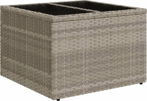 vidaXL 10-cz. zestaw wypoczynkowy do ogrodu, z poduszkami, jasnoszary 5