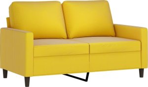 vidaXL 2-częściowy komplet wypoczynkowy, obity aksamitem, żółty 3