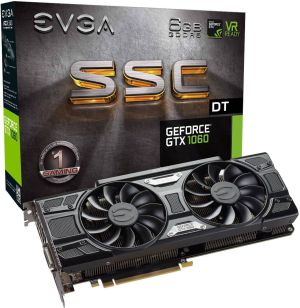 Karta graficzna EVGA GeForce GTX 1060 SSC DT GAMING 6GB GDDR5 (192 Bit) DVI-D, HDMI, 3xDP, BOX (06G-P4-6265-KR) 1