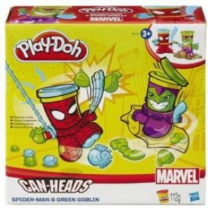 Hasbro Play-Doh Can Heads B0744 Spider Man & Green Goblin 1