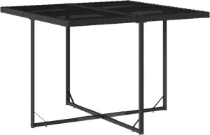 vidaXL 5-cz. zestaw mebli ogrodowych z poduszkami, czarny, polirattan 4