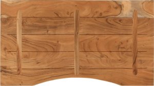 vidaXL Blat biurka, 100x50x2,5 cm, prostokątny, lite drewno akacjowe 5