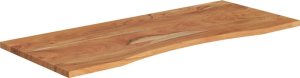 vidaXL Blat biurka, 110x50x2,5 cm, prostokątny, lite drewno akacjowe 3