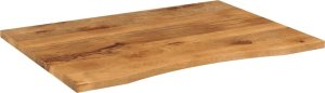 vidaXL Blat biurka, z wycięciem, 100x80x2,5 cm, surowe drewno mango 2