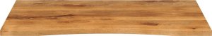 vidaXL Blat biurka, z wycięciem, 100x80x2,5 cm, surowe drewno mango 3
