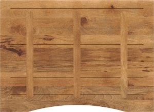 vidaXL Blat biurka, z wycięciem, 100x80x2,5 cm, surowe drewno mango 5