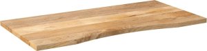 vidaXL Blat biurka, z wycięciem, 120x50x2,5 cm, surowe drewno mango 2