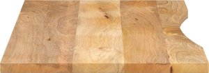 vidaXL Blat biurka, z wycięciem, 120x50x2,5 cm, surowe drewno mango 4