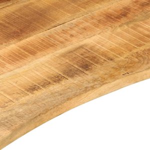 vidaXL Blat biurka, z wycięciem, 120x60x2,5 cm, surowe drewno mango 7