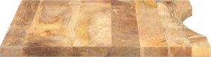 vidaXL Blat biurka, z wycięciem, 80x50x2,5 cm, surowe drewno mango 4