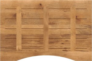 vidaXL Blat biurka, z wycięciem, 90x50x2,5 cm, surowe drewno mango 5