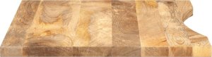 vidaXL Blat biurka, z wycięciem, 90x50x2,5 cm, surowe drewno mango 4