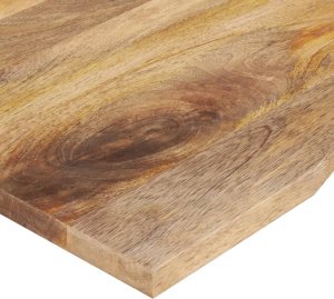 vidaXL Blat biurka, z wycięciem, 90x50x2,5 cm, surowe drewno mango 6