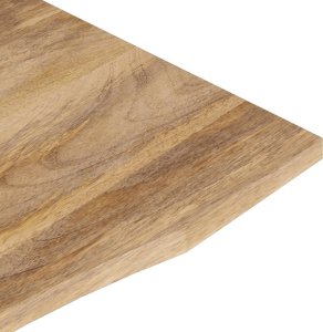 vidaXL Blat biurka, z wycięciem, 90x50x2,5 cm, surowe drewno mango 7