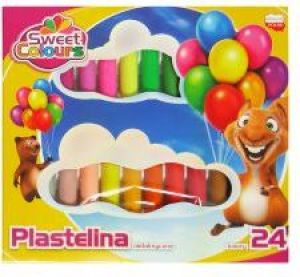 KOMA-PLAST Plastelina 24 kolory Sweet Colours 1