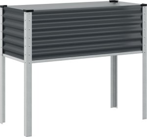vidaXL Donica ogrodowa, antracytowa, 100x41x90 cm, stal 2