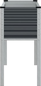 vidaXL Donica ogrodowa, antracytowa, 100x41x90 cm, stal 5