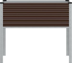 vidaXL Donica ogrodowa, brązowa, 100x41x90 cm, stal 4