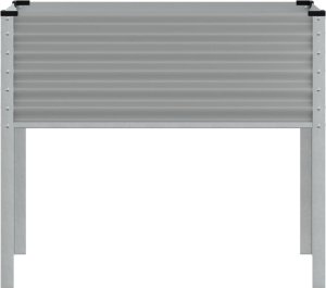 vidaXL Donica ogrodowa, szara, 100x41x90 cm, stal 4