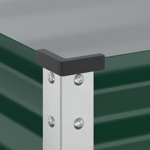 vidaXL Donica ogrodowa, zielona, 100x41x90 cm, stal 7