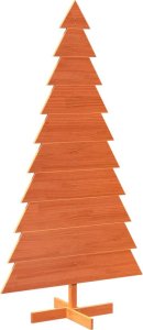 vidaXL Drewniana choinka do udekorowania, brązowa, 180 cm, sosnowa 2