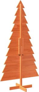 vidaXL Drewniana choinka do udekorowania, brązowa, 180 cm, sosnowa 5