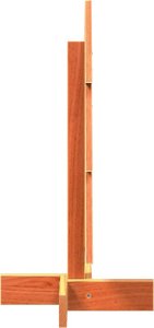 vidaXL Drewniana choinka do udekorowania, woskowy brąz, 60 cm, sosnowa 4