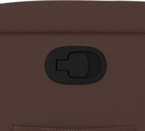 vidaXL Fotel rozkładany, brązowy, sztuczna skóra 9