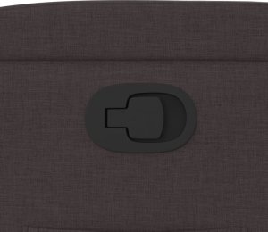 vidaXL Fotel rozkładany, ciemnobrązowy, obity tkaniną 9